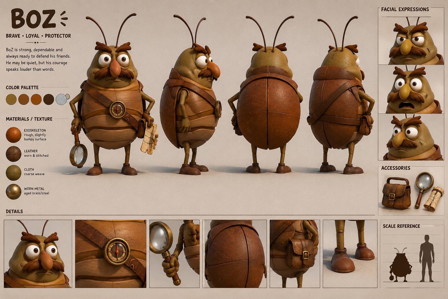 BoZ character design sheet