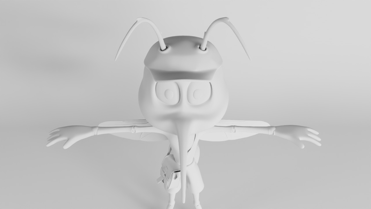 Early Amos Kito 3D prototype: Expression study