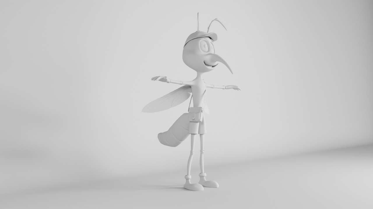Early Amos Kito 3D prototype: Three-quarter construction