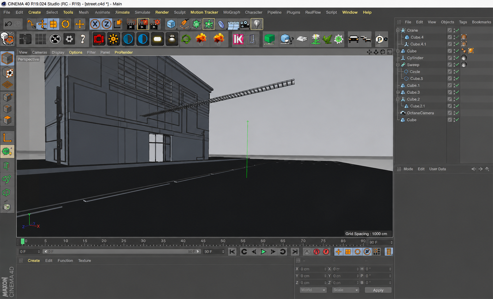 Architectural project: Viewport blockout