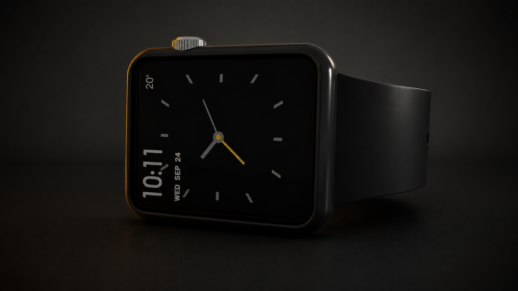 Smartwatch front product angle